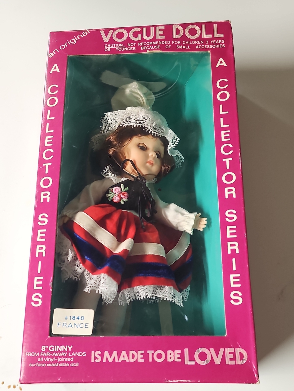 Vintage Dolls Of All Nation France Doll In Original Box Perfect Condition